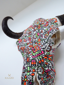 Fredinko x Kaazo Yak Skull Pop Art