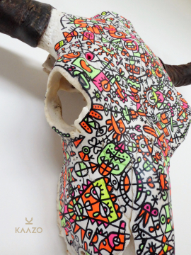 Fredinko x Kaazo Yak Skull Pop Art