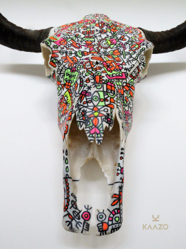 Fredinko x Kaazo Yak Skull Pop Art
