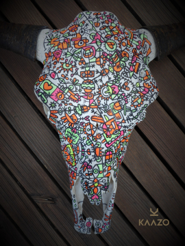 Fredinko x Kaazo Yak Skull Pop Art