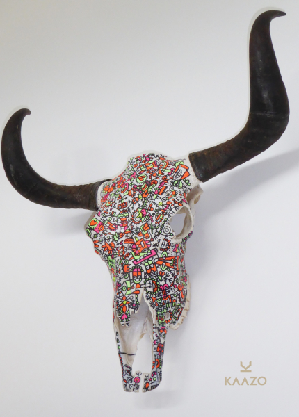 Fredinko x Kaazo Yak Skull Pop Art