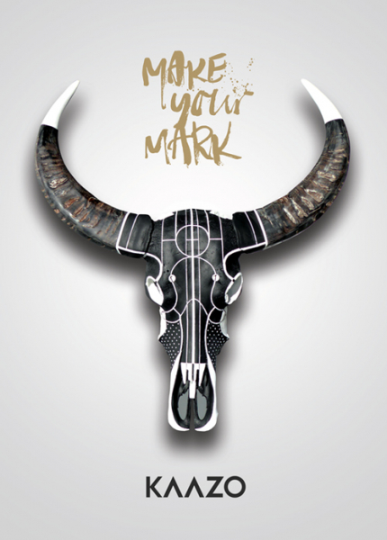 Ata Bozaci x Kaazo Black and White Waterbuffalo Skull Interior Design
